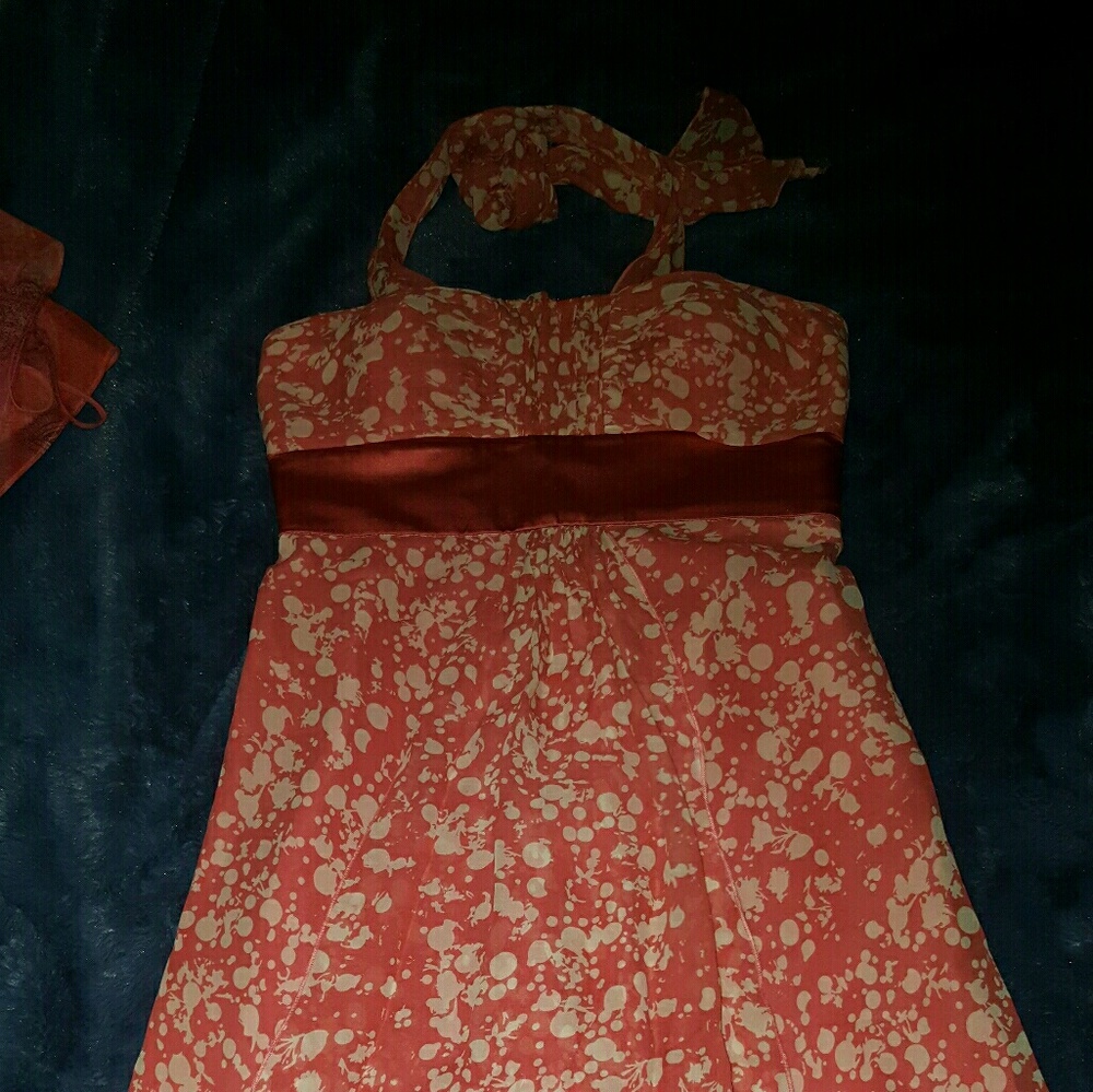 Max and Cleo, sze 4p Halter dress, chiffon